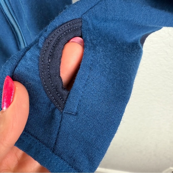 Icebreaker Atom Full Zip Hoodie, Blue M - Merino GT, Long Sleeve, Gorp, Wool - Picture 4 of 11